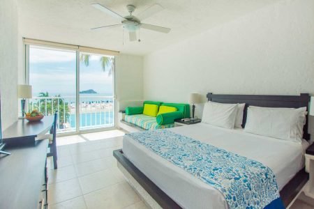 Habitación superior 1 cama en hotel en Santa Marta frente al mar