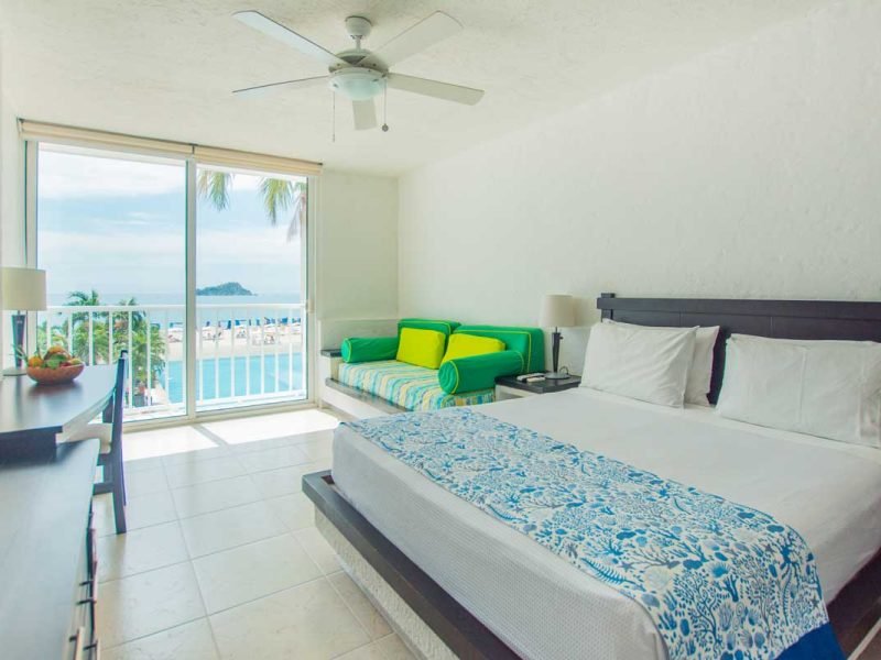 Habitación superior 1 cama en hotel en Santa Marta frente al mar